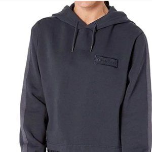 Hunter women’s original cropped sweatshirt hoodie, navy blue, gently wear